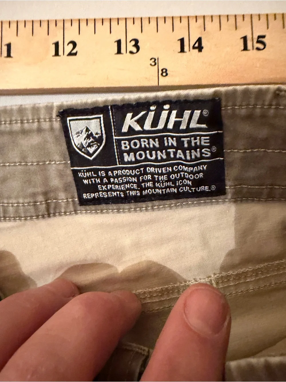 Mens Kuhl Slackr Pant Brown Vintage Patina Dye Outdoor Hiking Nature 36x32